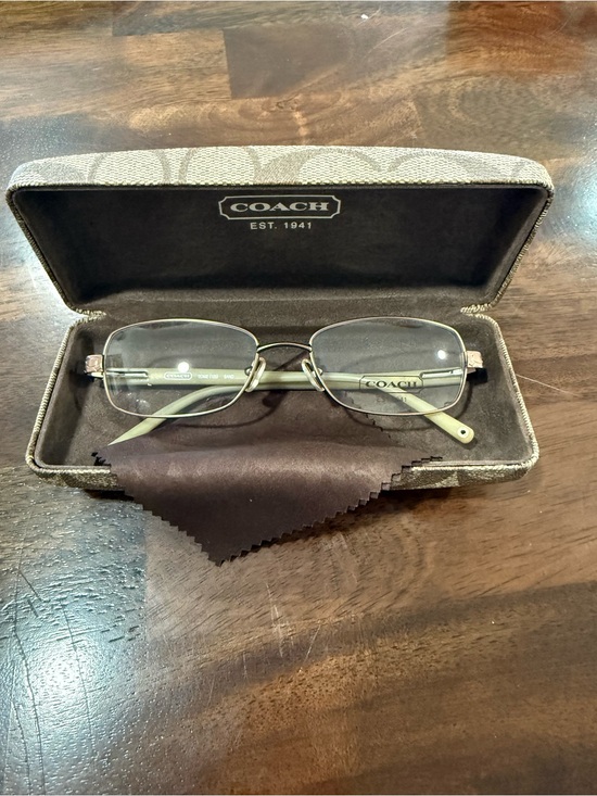 Coach Accessories - Coach TONIE 125 SAND 53-17-135 Brown Metal Eyeglasses Frames Demo Lens NEW